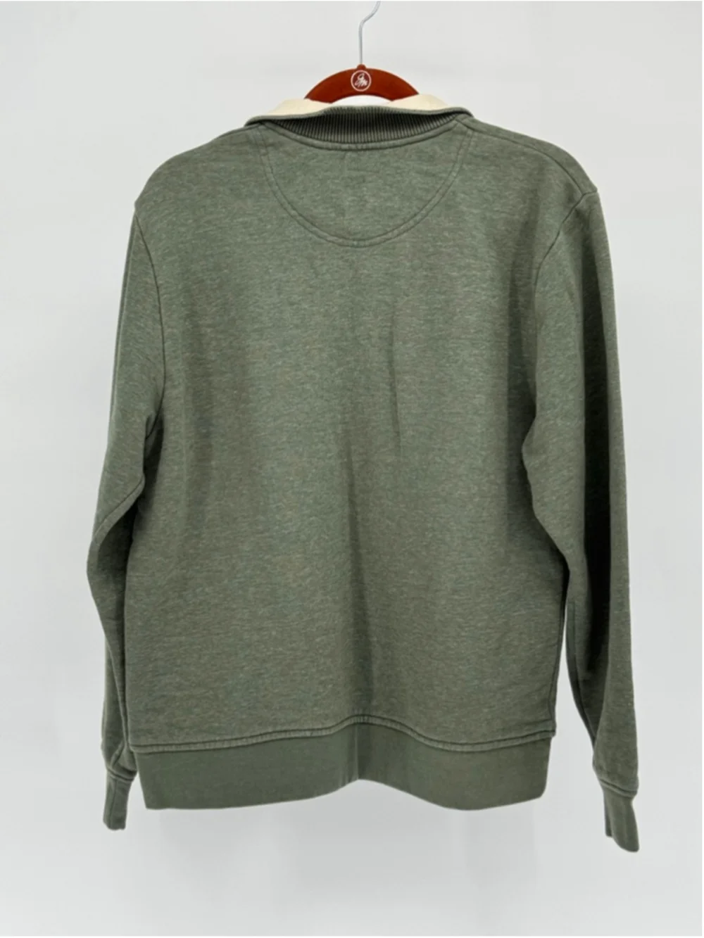 Orvis Men's Green Quarter-Zip Sweatshirt Medium